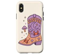 Bottes Cancer Moon Pastel Western Zodiac Coque pour iPhone X/XS