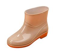 Bottes Caoutchouc pour Homme et Femme Chaussures Jardin Pluie Semi-compensées Confortable Antidérapant Imperméabilité Totale Isolation Thermique Hiver Les Pieds Chauds secs