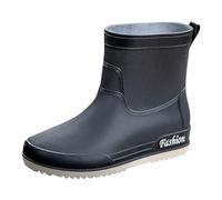 Bottes Caoutchouc pour Homme et Femme Imperméable Coupe-Vent Pluie Semi-compensées Confortable Antidérapant Chaussures Facile désinfecter Flexibilité Barefoot Les Pieds Chauds secs