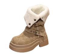 Bottes chaudes de haute performance pour femme, douces et confortables, peuvent s'adapter au froid et aux environnements difficiles. Bottes d'hiver à paillettes pour femme, kaki, 38.5 EU