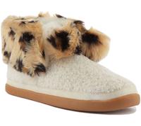 Toms Celeste Naturel Confortable Doublé Fourrure Léopard Pom Chaud Bottes Taille
