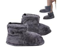 Bottes chauffées - Réchauffeurs USB électriques, réchauffeur de pied pour cinq réglages de température, moelleux doux, chaussures intérieures confortables, conception légère, vêtements d'hiver pour le