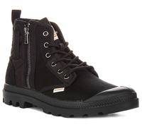 Bottes Chelsea À Lacets Militaires Palladium Pampa Detroit Zip Noires EU 37-47