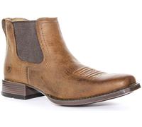 Bottes Chelsea Carrées Ultra Pour Hommes Ariat Booker Marron Tan Taille EU 41-46