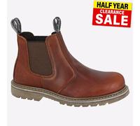 Woodlands Bottes Chelsea Davenport en cuir décontractées à enfiler Marron
