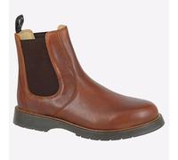 Grafters Weston Hommes Classique Cuir Mode à Enfiler Chelsea Bottes Fauve