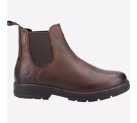 Cotswold Farmington Hommes Décontracté Habillé Bottes Chelsea Cuir Marron