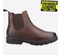 Cotswold Farmington Hommes Décontracté Habillé Bottes Chelsea Cuir Marron