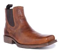 ARIAT Midtown Rambler Hommes Bout Carré Bottes Chelsea en Marron Taille 7 - 12