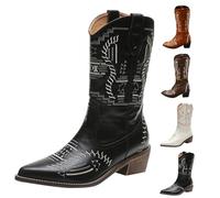 Bottes Chelsea pour femme - Avec talon noir - Imperméables - Doublure - En cuir - Plateforme - Talon haut - Bottes de randonnée - Automne et hiver - Bottes de transition - Chaussures de travail en
