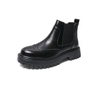 Bottes Chelsea pour hommes, modèles Brogue Wingtip, bottines à enfiler | Bottes habillées à enfiler pour travail, événements, voyages professionnels, bottes Chukka décontractées style Oxford