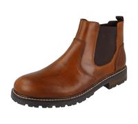 Bottes Chelsea Rieker Cuir Marron Homme 3 cm Talon Avec Zip - 32052