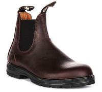 Bottes Chelsea Unisex En Cuir À Élastique Blundstone Marron UK 4 - 6