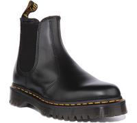 Bottes Chelsea Unisex En Cuir Lisse Noires Dr Martens 2976 Bex EU 36-42