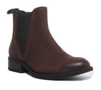 Bottes Chelsea Vagabond Cary en cuir nubuck noir pour femme - Talons cubains - Taille 39 36