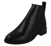 Bottes Cheville À Talon Bas Large Ajustement Élastique Zip Spot On F51195