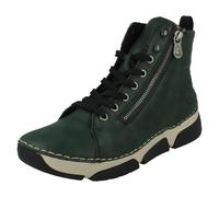 Bottes Cheville Casual À Lacets Et Zip Rieker Avec Doublure En Fleece 45920