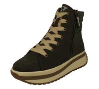 Bottes Cheville Chunky À Plateforme En Fleece Rieker W0962 Pour Femmes