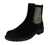 Bottes Cheville Clarks Zip Chelsea Opal Sky Femme Daim Noir Marron Foncé