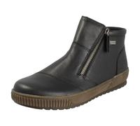 Bottes Cheville En Cuir Double Fermeture Éclair Remonte-Tex Pour Femme - D0783