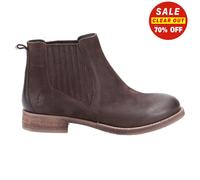 Bottes Cheville En Cuir Hush Puppies Edith Pour Femmes Mode Designer Marron