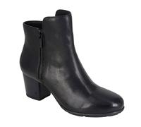 Bottes Cheville En Cuir Noir Pour Femmes Cipriata Cleope En Mousse À Mémoire