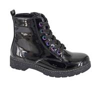 Cipriata Adria 6 Eye Paillette Juniors Filles Décontracté Créateur Bottines Noir