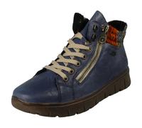 Bottes Cheville Rieker Tex Cuir Large Double Zip Doublées Pour Femmes - N1305