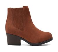 Bottes - CLARKS - Adreena Flora - Cuir marron - Fermeture éclair - Talon 4 cm 41 1/2