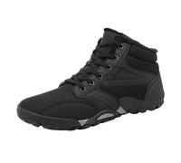 Bottes Confortables Semelle Épais Coton sur Chaussures Homme et Femme Confortable Bottes de Neige Chaudes Rembourrées Épaissississantes Casual Coton sur Chaussures Bottes Caoutchouc Hiver 44, A noir