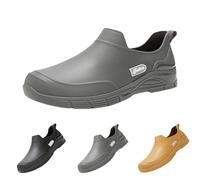 Bottes courtes en caoutchouc pour homme - Imperméables - Antidérapantes - Légères - Couleur unie - Confortables - Bottes de pluie pour l'extérieur - Bottes de pluie pour le jardin - Pointure 39-42 EU