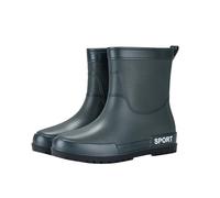 Bottes courtes en caoutchouc pour homme - Imperméables - Antidérapantes - Pour l'extérieur - Chaussures de jardin légères - Chaussures d'extérieur, vert, 40 EU