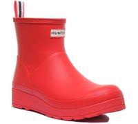 Bottes courtes Play - HUNTER - Rouge - Femme - Caoutchouc - Plateforme - Confort 37