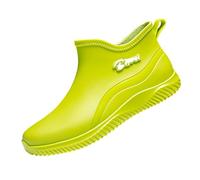 Bottes courtes résistantes à l'usure - Bottes de travail antidérapantes et imperméables en caoutchouc - Pour homme et femme - Chaussures de cuisine - Confortables - Antidérapantes - Bottes de pluie