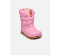 Crocs Unisexe Enfant Classic Neo Puff Boot K Bottes, Pink Tweed/Gum, 34/35 EU