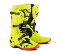 Bottes Cross Alpinestars Tech 10 Jaune Fluo/Noir/Rouge Fluo48 Jaune Fluo,Noir,Rouge Fluo