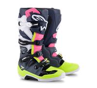 Bottes Cross Alpinestars Tech 7 Gris/Bleu/Rose47 Gris,Bleu,Rose