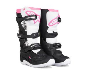 Bottes Cross Femme Alpinestars Stella Tech 3 Noir/Blanc/Rose38 Noir,Blanc,Rose