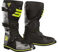 Bottes cross SHOT RACE 2 KID CAMO camo gris-jaune fluo 30