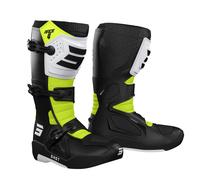 Bottes cross Shot RACE 4 - BLACK WHITE NEON YELLOW 2023