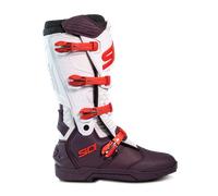 Sidi XPower SC Bottes de motocross, blanc-rouge, taille 44 pour homme