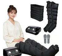 Bottes Cryothérapie | Pressothérapie Lymphatique | Pressothérapie Jambes Et Ventre | Masseur Jambes Drainage Lymphatique | Appareil Pressothérapie (2Noir XL, 2 legs+waist)
