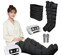 Bottes Cryothérapie | Pressothérapie Lymphatique | Pressothérapie Jambes Et Ventre | Masseur Jambes Drainage Lymphatique | Appareil Pressothérapie (Noir XL, 2 legs+waist)