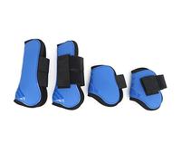 Bottes d'attelles pour Chevaux, Bottes de Sport de Cheval Boots de Glace de Cheval PU Shell Tendon Fetlock Guard Boots Horse Tendon Set de 4 pour la Conduite Absorbant Les Chocs (Un