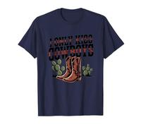 Bottes de Cactus Amusantes Disant Que Je n'embrasse Que Les Cowboys T-Shirt