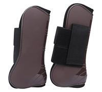 Bottes de cheval, bottes de protection pour chevaux, bottes tendon de protection des pattes avant et arrière, avec, engrenages athlétiques, PU, élastiques, épaissies, pour (Ein Paar extra große