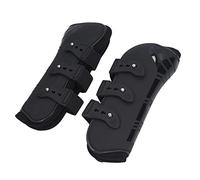 Bottes de Cheval, Sauts Boots Front Hind Horse Horse High Protector PU Elastic Elastic Boots de la Jambe Cheval épaissis pour Les Chevaux pour Faire du Choc. (Pattes Avant Noires XL)