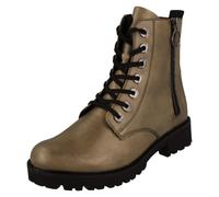Bottes De Cheville Décontractées À Lacets Et Fermeture Éclair Pour Femmes D8671