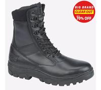 Bottes De Combat En Cuir Pour Hommes Grafters Kesterel Maverick Noires