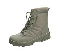 Bottes de combat tactiques légères pour homme avec fermeture éclair latérale, bottines à lacets avec semelle antidérapante, bottes de patrouille respirantes et durables, chaussures de randonnée dans